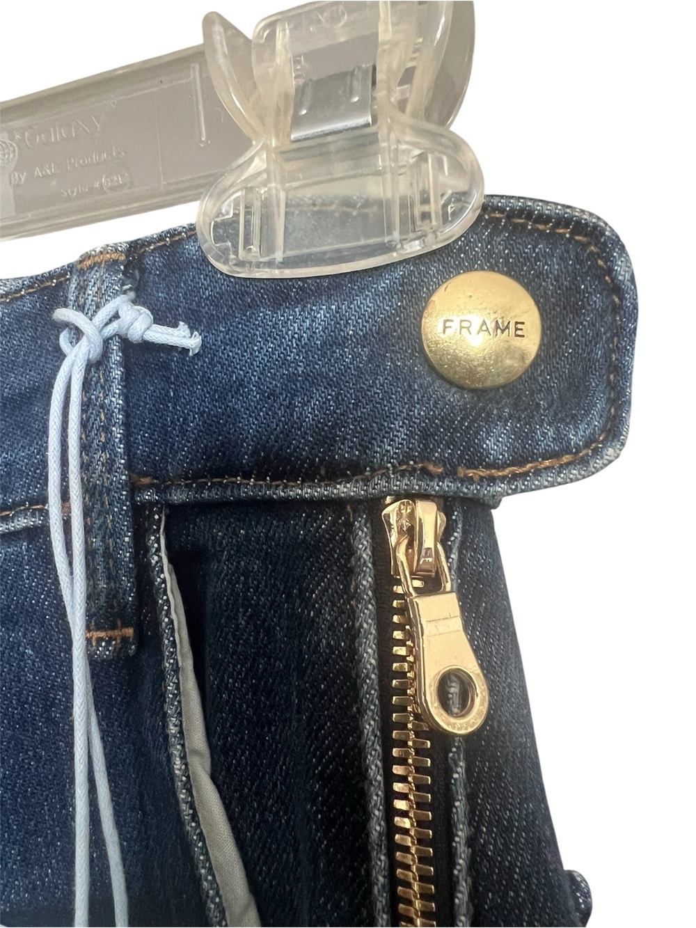 NWT Frame Denim Bell Bottom Jeans SZ 24 Cropped High Rise Hipster Boho Festival - Picture 5 of 9